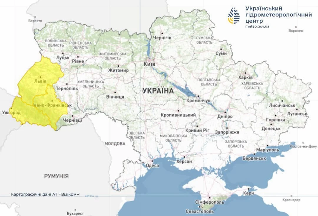 У четвер на Сумщині синоптики прогнозують невеликий дощ: погода на найближчі дні