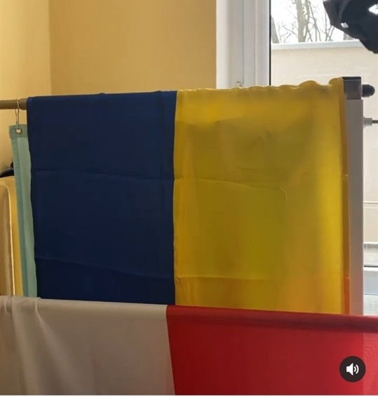 Два прапори над ліжком