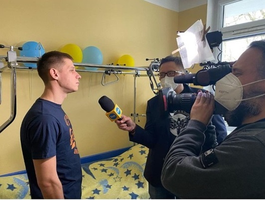 Інтерв"ю польському телебаченню