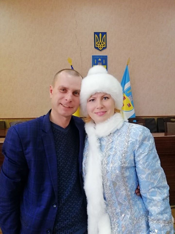 С.Місюра зі Снігуронькою Білопільщини Т.Сумароковою