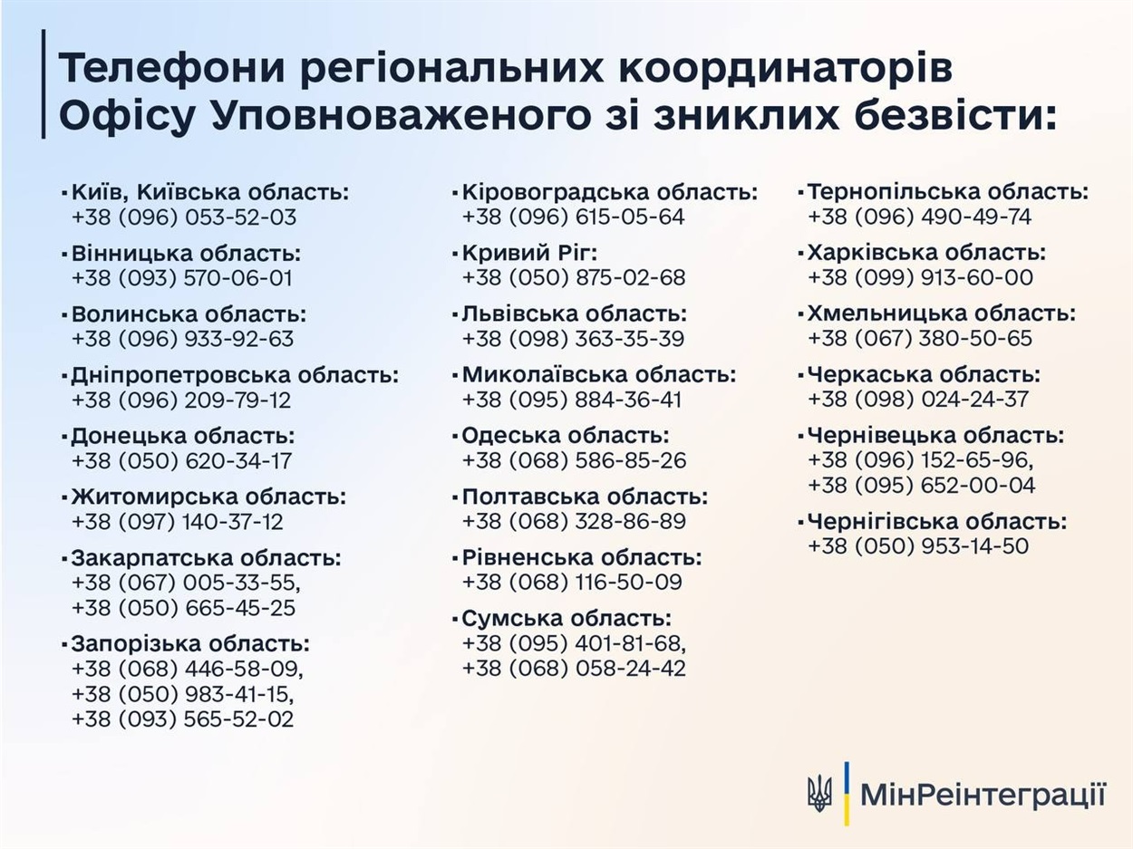 зниклі безвісти