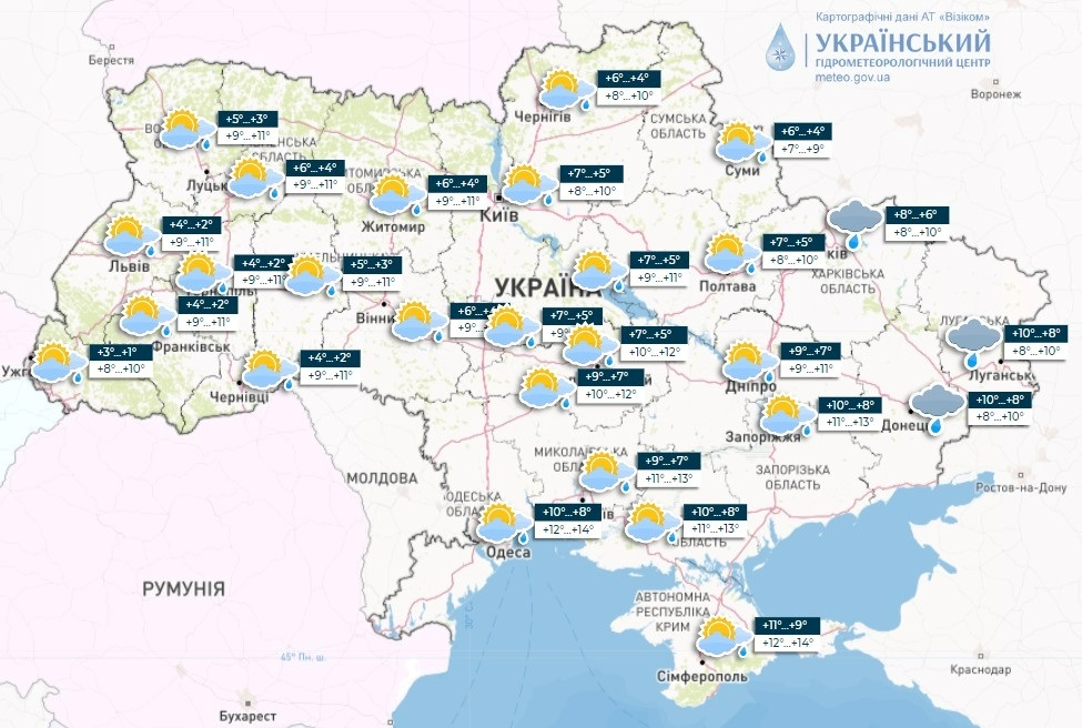 погода в Україні, прогноз погоди