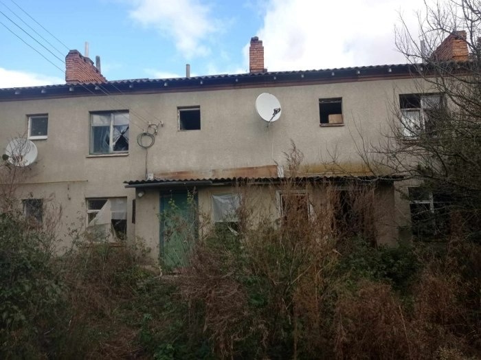 Зруйнований будинок Кравченків