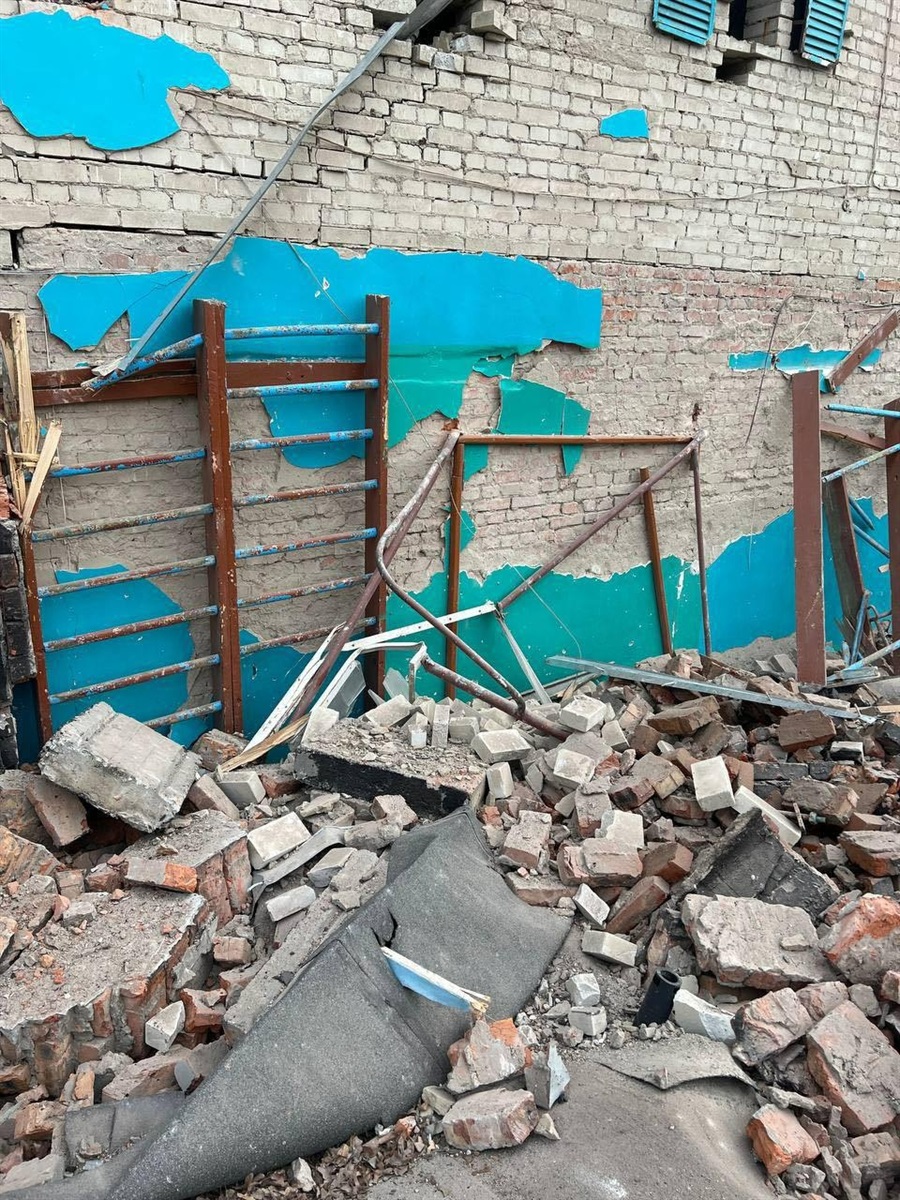Все, що залишилося від спортивної зали Вирівської школи