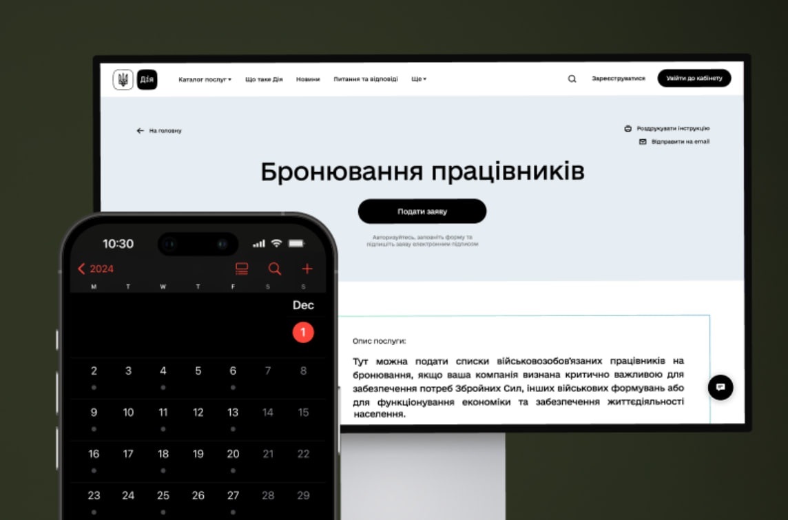 бронювання працівників, критичні підприємства, Дія