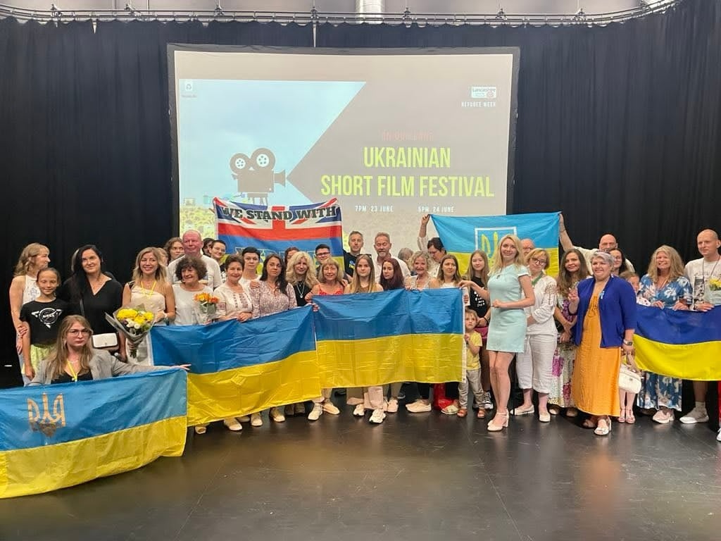 Кінофестиваль Короткометражних фільмів про Україну в рамках проведення Тижня Біженців. Центральний Університет Ланкашира, літо 2023