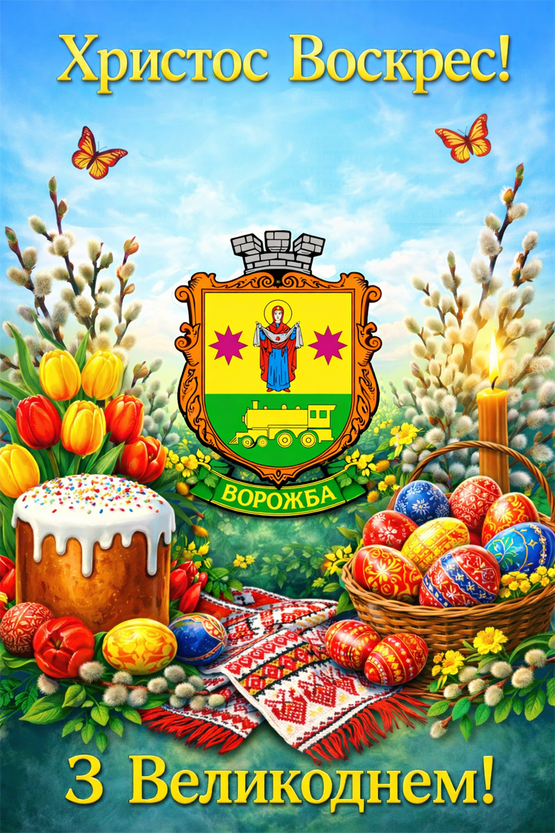 Великдень, вітання з Великоднем