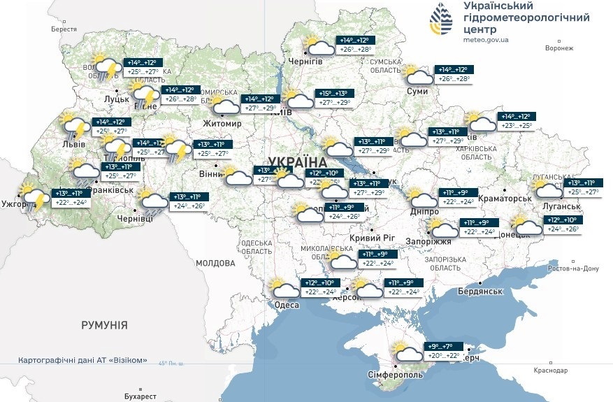 прогноз погоди