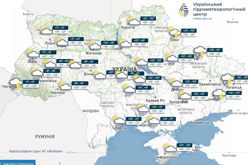прогноз погоди