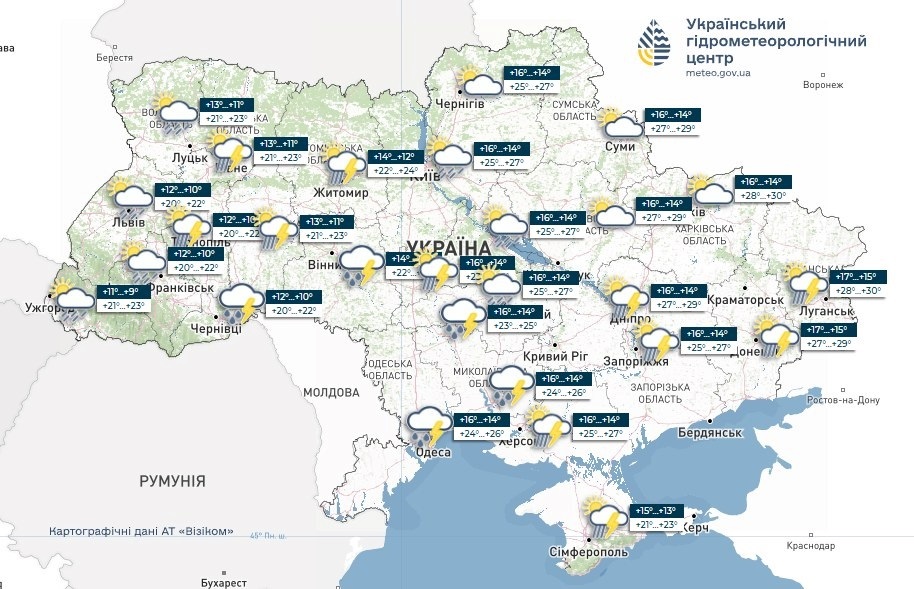 прогноз погоди