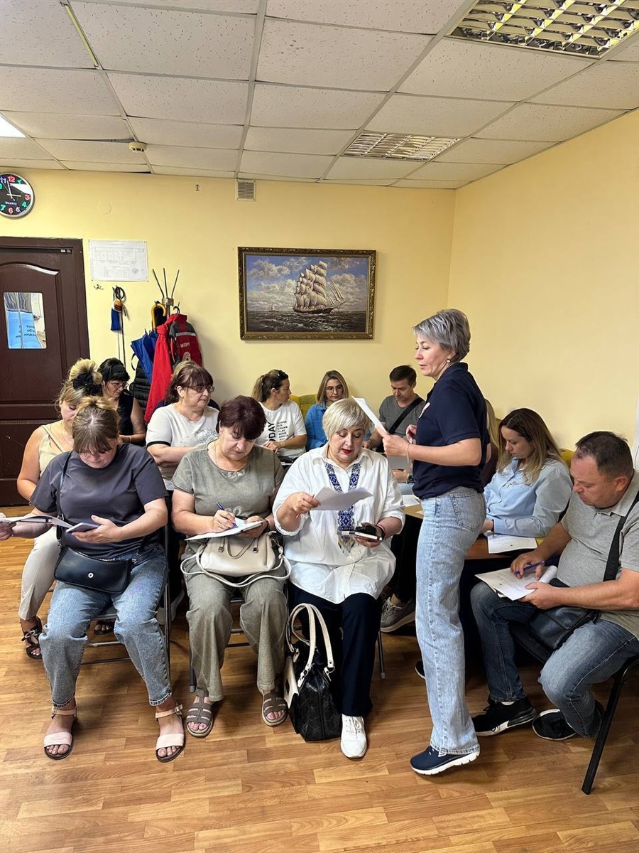 Для працівників Білопільської міської ради провели тренінг із реагування на НС